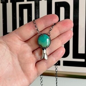 Turquoise Squash Blossom Necklace